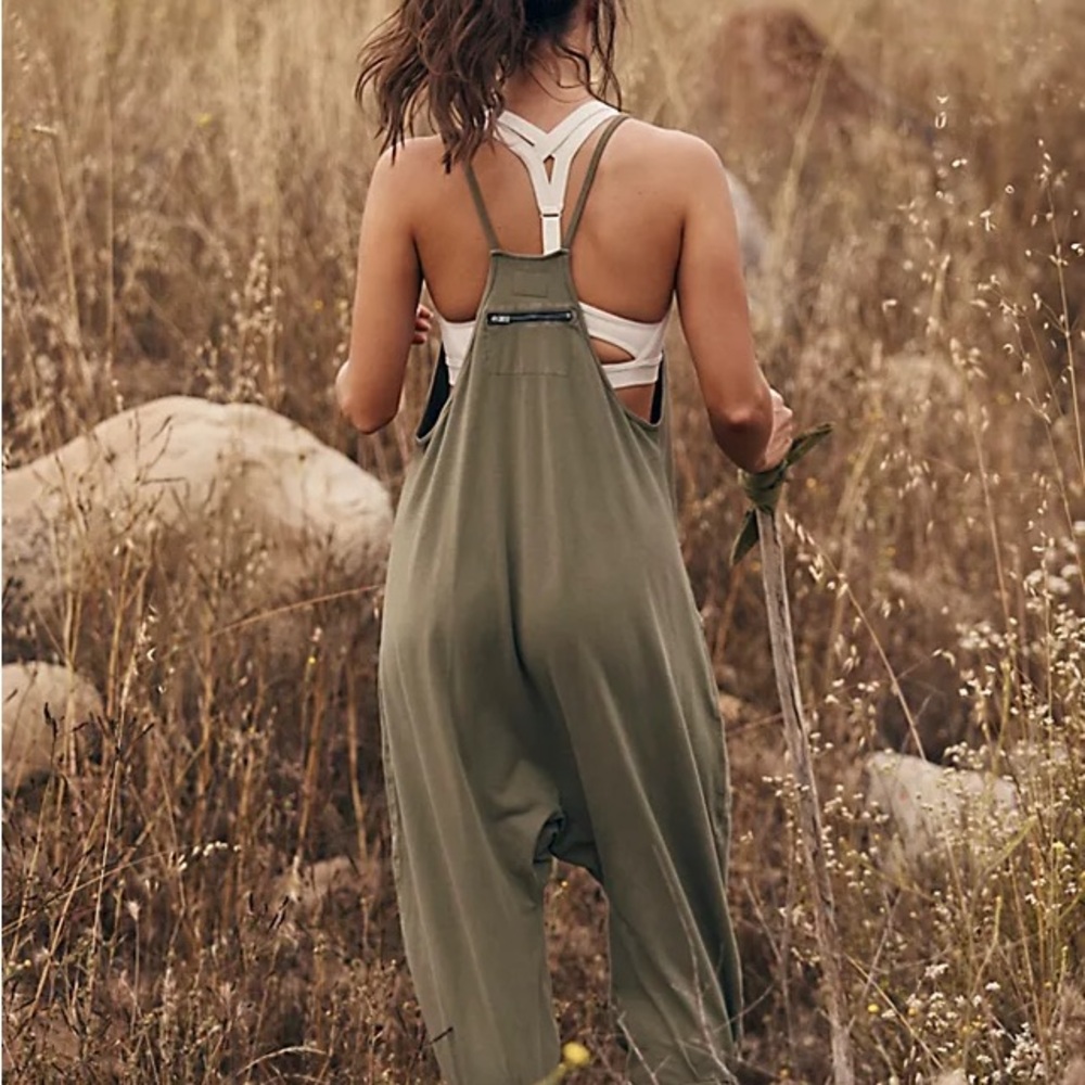 Free People Hot Shot Onesie in lush pine